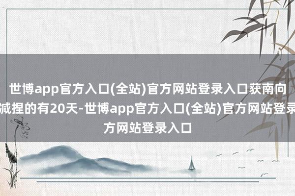 世博app官方入口(全站)官方网站登录入口获南向资金减捏的有